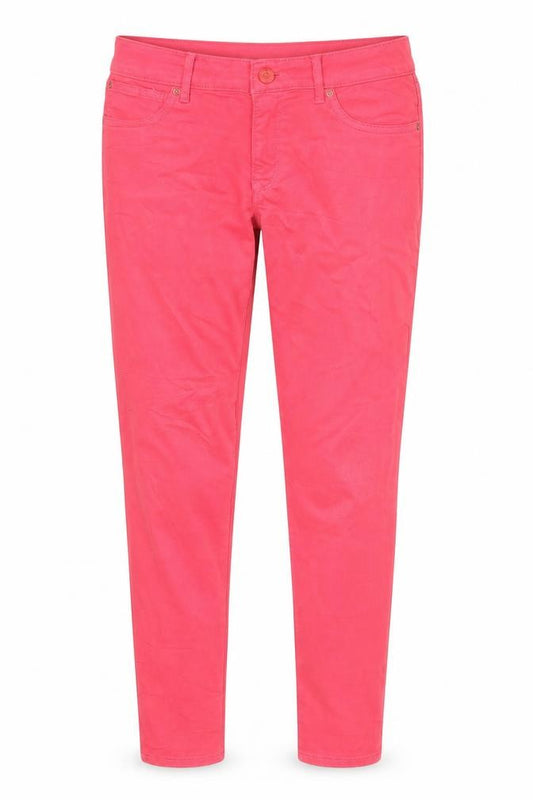 Front view of Gap women’s pink denim jegging jeans, size UK 10, 26-inch leg