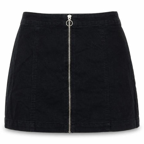 Divided by H&M Womens Black  Denim A-Line Skirt Size 8