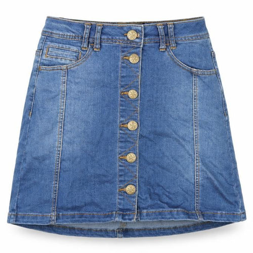 YES YES Womens Blue  Denim A-Line Skirt Size 8