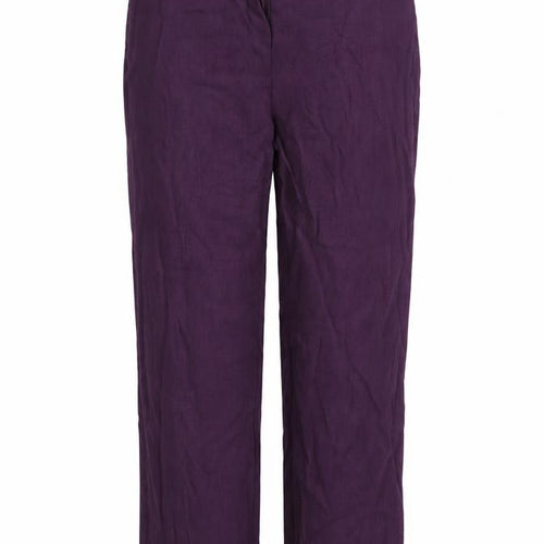 Wallis Womens Purple   Trousers  Size 12 L24 in