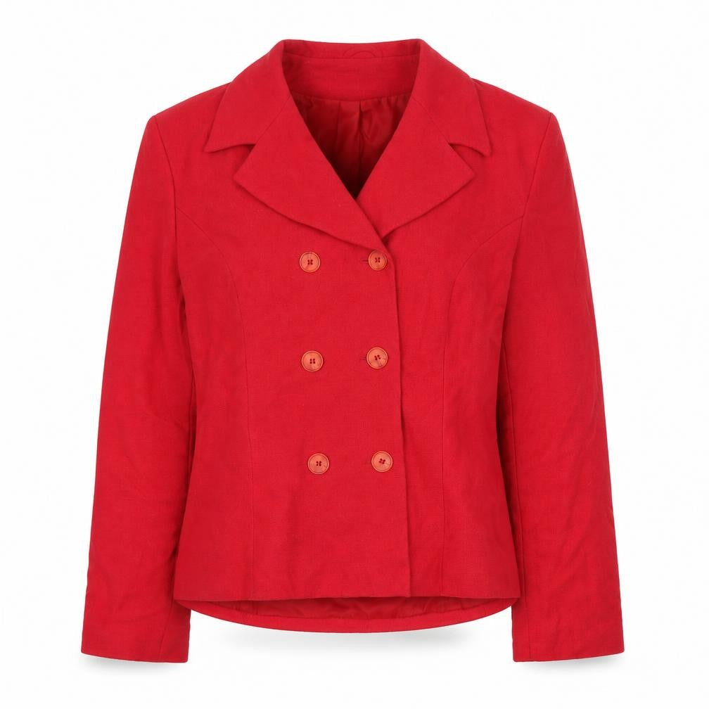 ECCO Womens Red   Jacket Suit Jacket Size 14