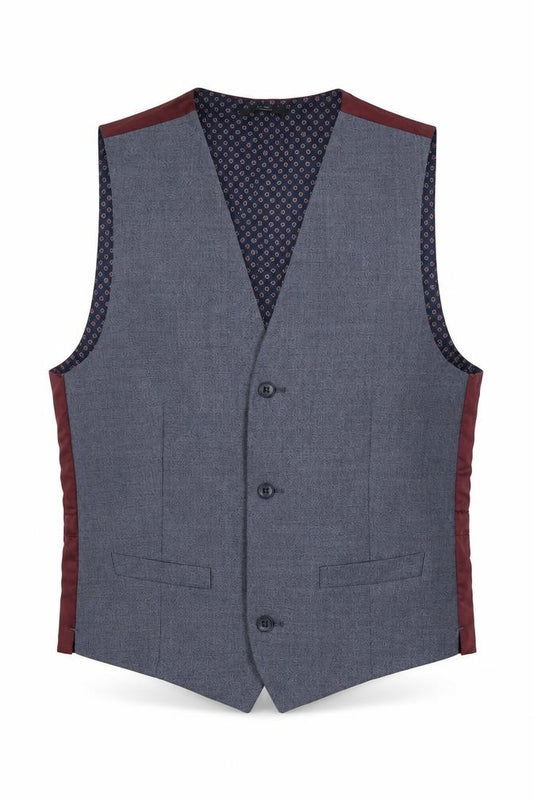 Front view of Marks & Spencer men’s blue jacket suit jacket, size S