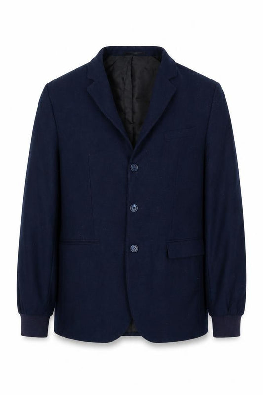 Front view of ASOS men’s blue jacket suit jacket, size L