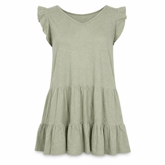 Front view of Next women’s gold mini, size UK 12