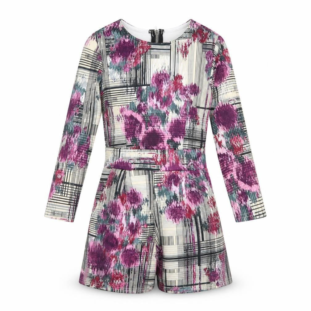 Missguided Womens Multicoloured Striped  Playsuit One-Piece Size 6 L3 in