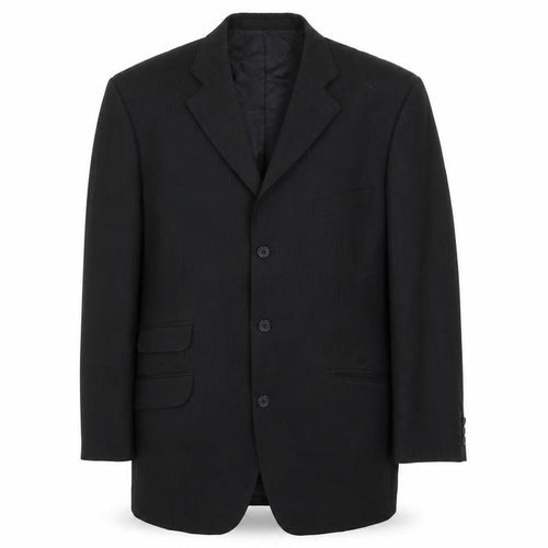 Marks & Spencer Mens Black Striped  Jacket Suit Jacket Size 40