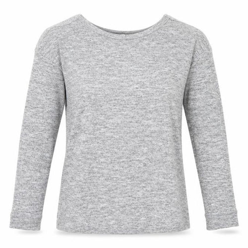 Miss Selfridge Womens Grey  Jersey Basic T-Shirt Size 8  - Open Back