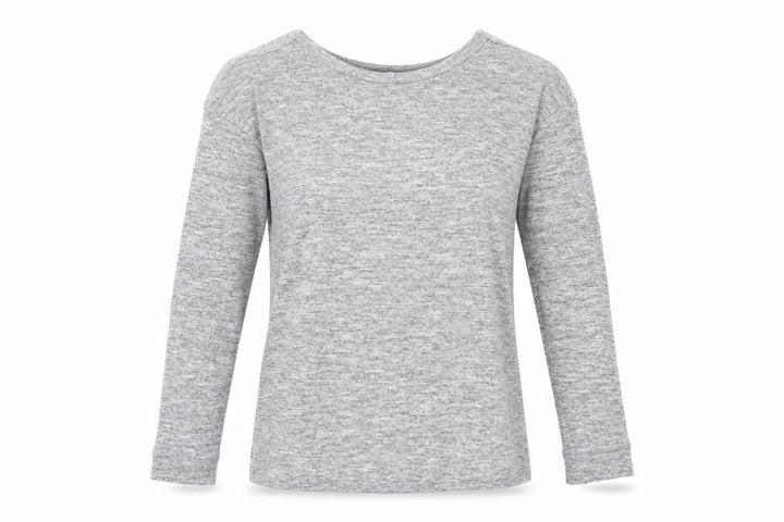 Miss Selfridge Womens Grey  Jersey Basic T-Shirt Size 8  - Open Back
