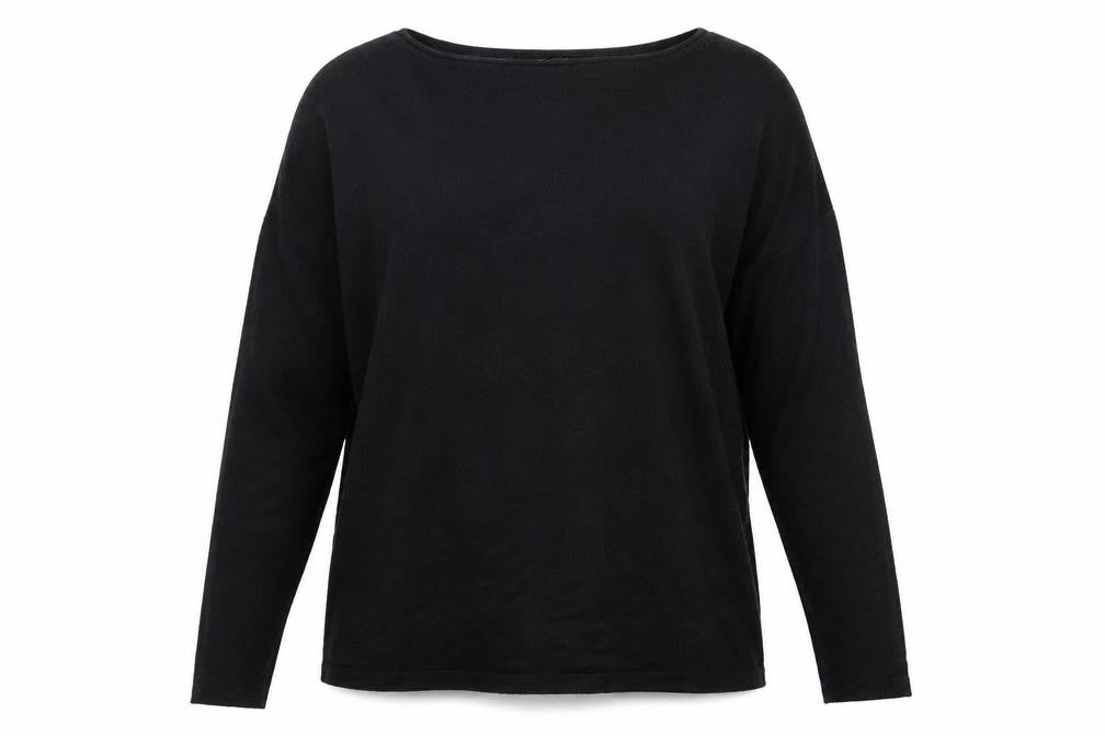 Finery Womens Black  Knit Pullover Jumper Size L