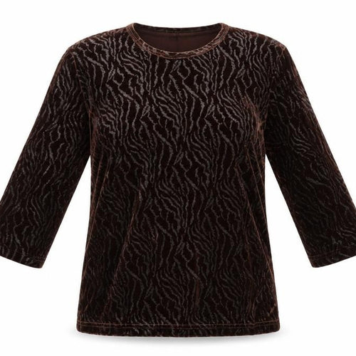 Ness Womens Brown   Basic T-Shirt Size L