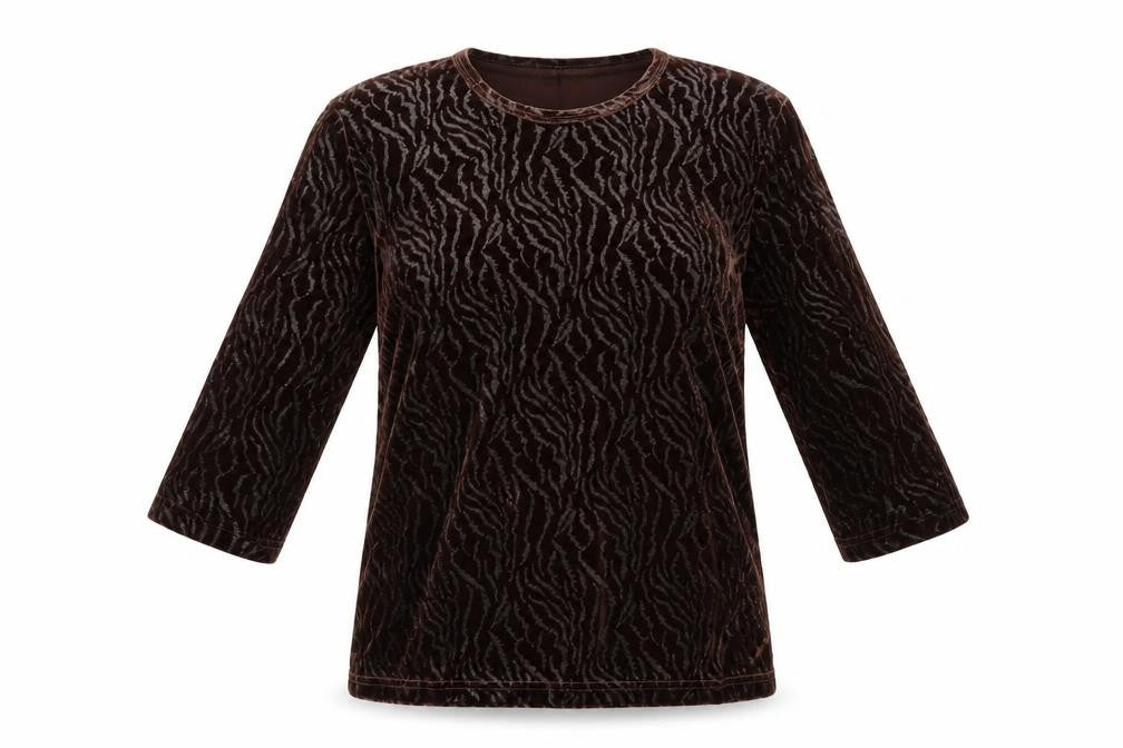 Ness Womens Brown   Basic T-Shirt Size L