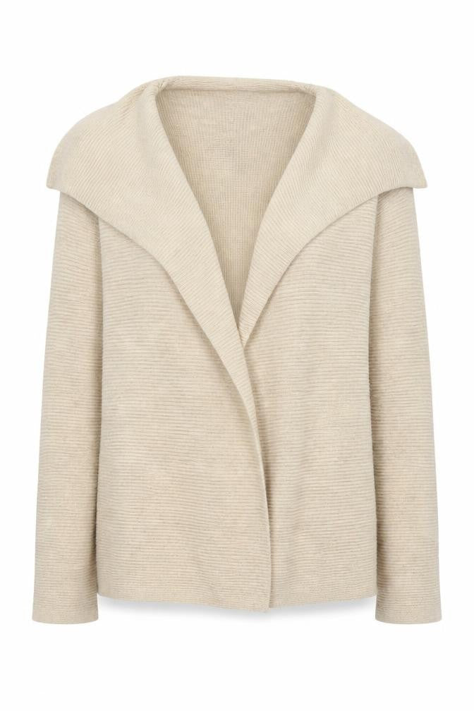 Dunes Womens Beige   Cardigan Jumper Size L