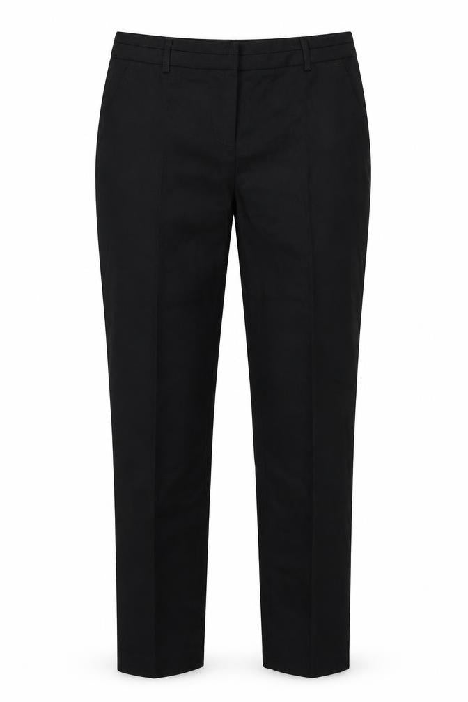 Front view of Atmosphere women’s black trousers, size UK 8, 26-inch leg
