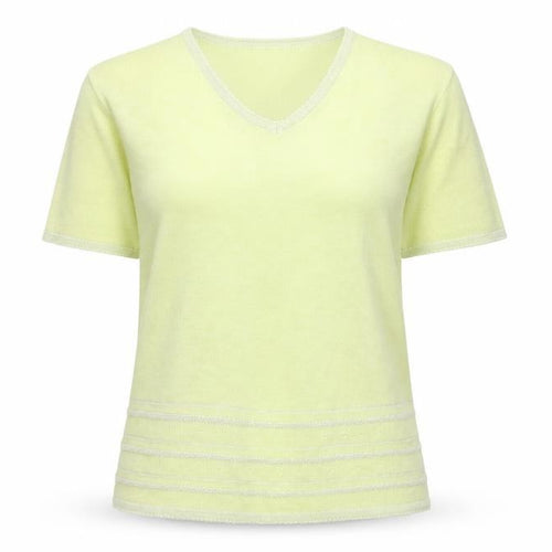 Xasamia Womens Green   Basic T-Shirt Size S