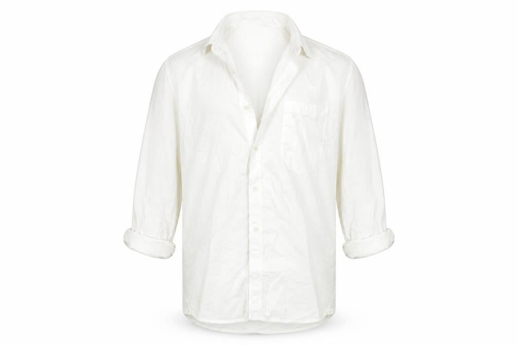 French Connection Mens White    Button-Up Size M