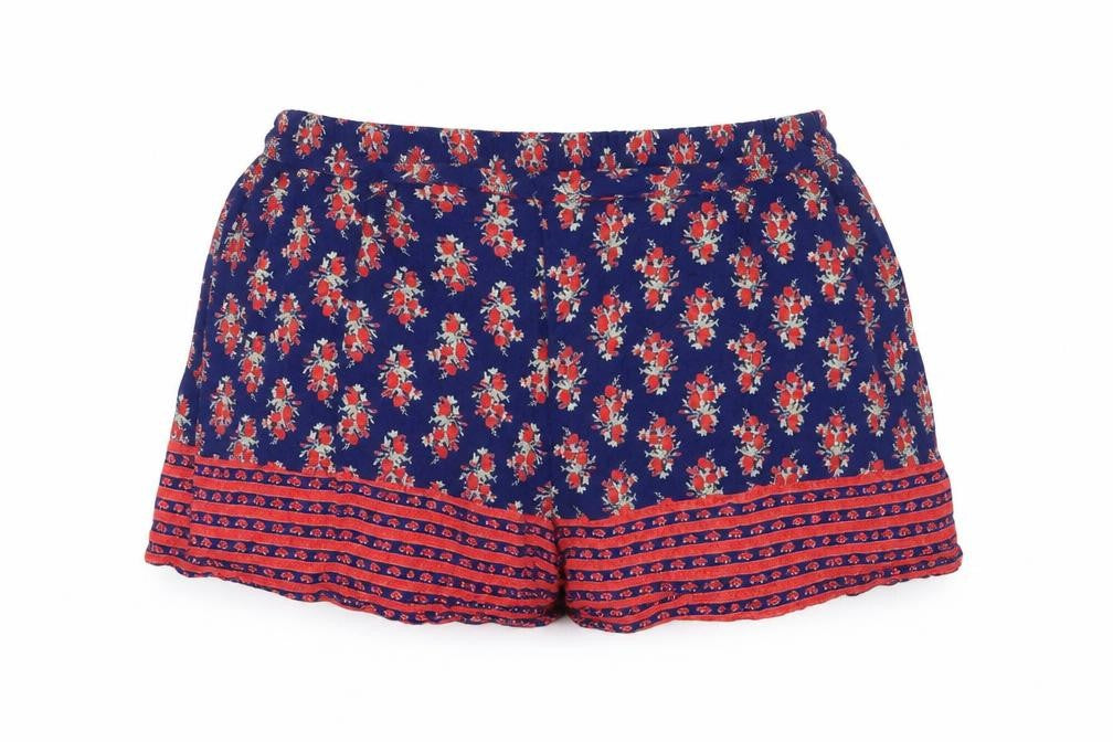 Boohoo Womens Blue Floral   Shorts Size 8