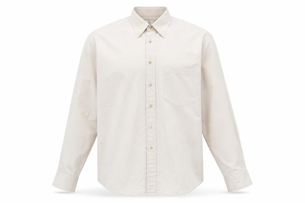 Burtons Mens Beige    Button-Up Size 16