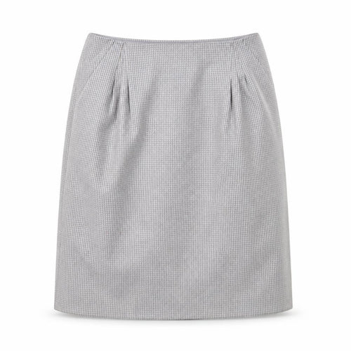 Preworn Womens Grey Camouflage  A-Line Skirt Size 30 in
