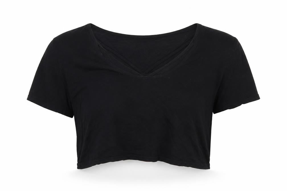 Boohoo Womens Black   Basic T-Shirt Size 8