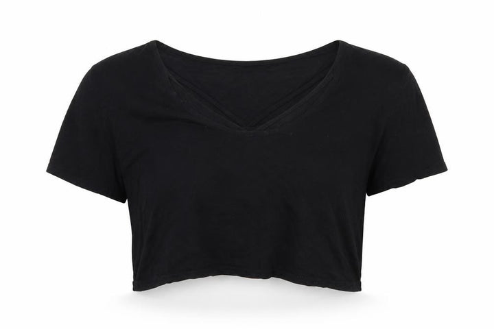 Boohoo Womens Black Basic T-Shirt Size 8