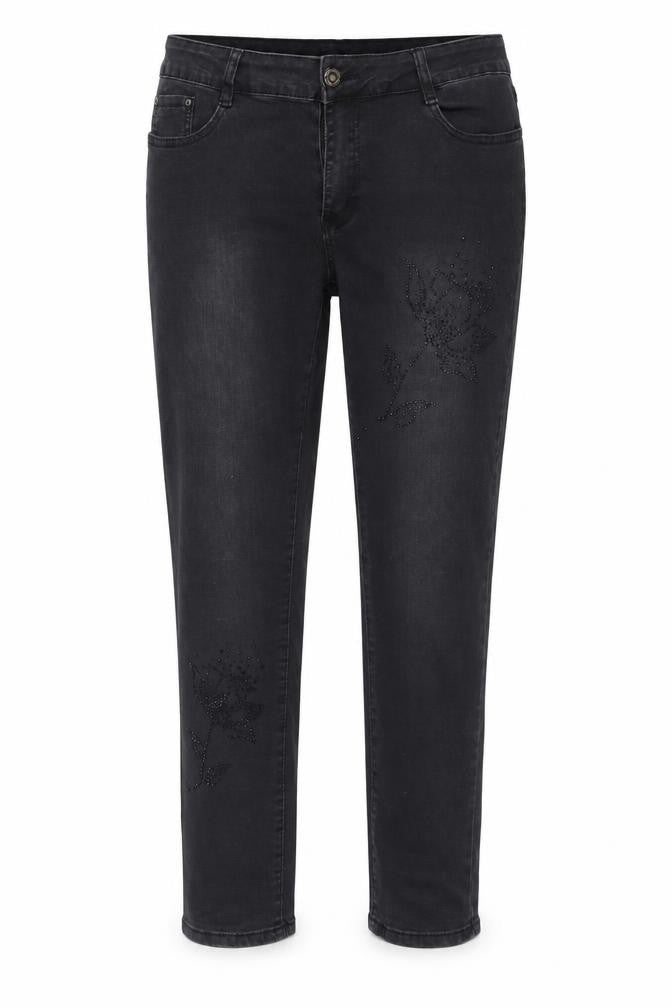 Preworn Womens Black Straight Jeans Size L L27 in