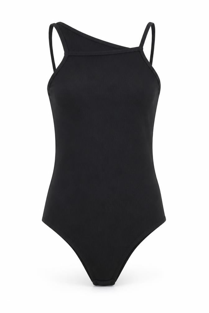 Preworn Womens Black   Bodysuit One-Piece Size 8