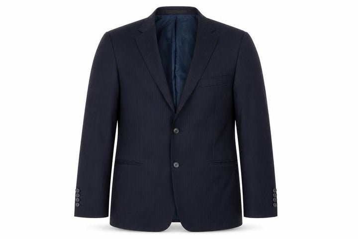 Marks & Spencer Mens Blue Striped Jacket Blazer Size 42