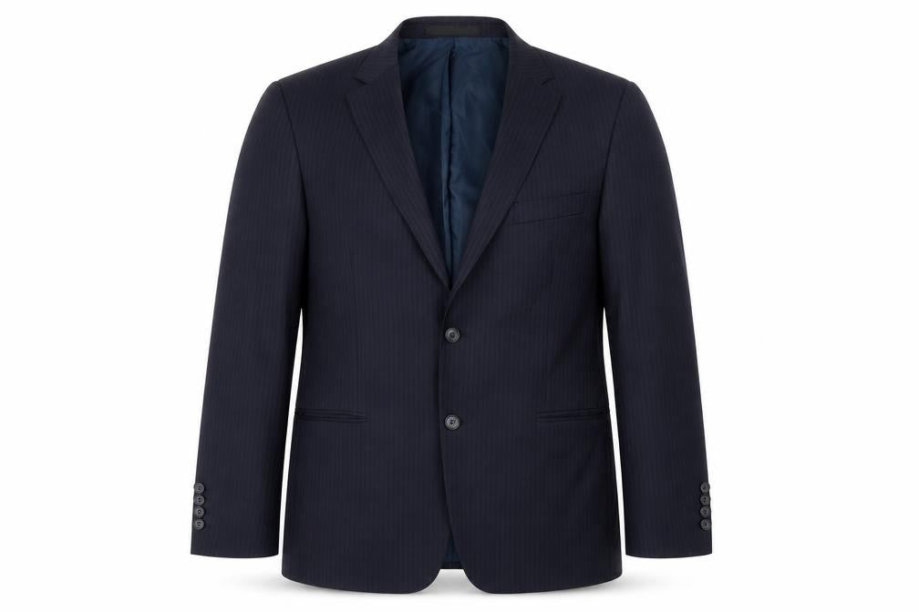 Marks & Spencer Mens Blue Striped  Jacket Blazer Size 42