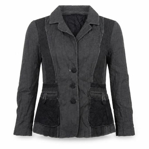 Lisa Campione Womens Grey Geometric  Jacket  Size 10