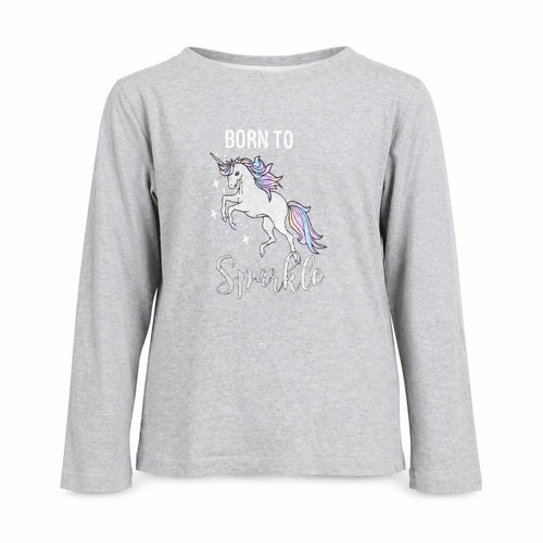 keanu Girls Grey   Basic T-Shirt Size 11-12 Years