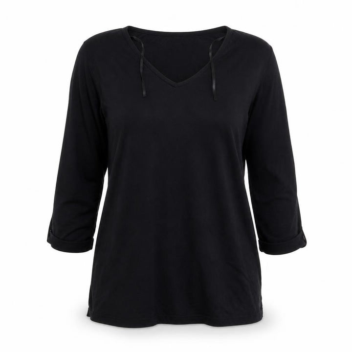 New Look Womens Black Basic T-Shirt Size 8