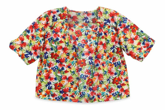 TU Girls Multicoloured Floral  Cardigan Jumper Size 7 Years
