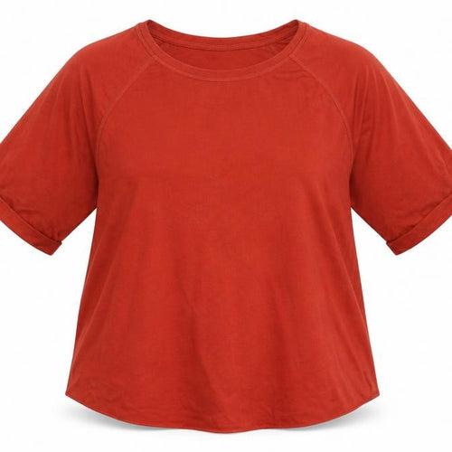 Janina Womens Brown   Basic T-Shirt Size 14