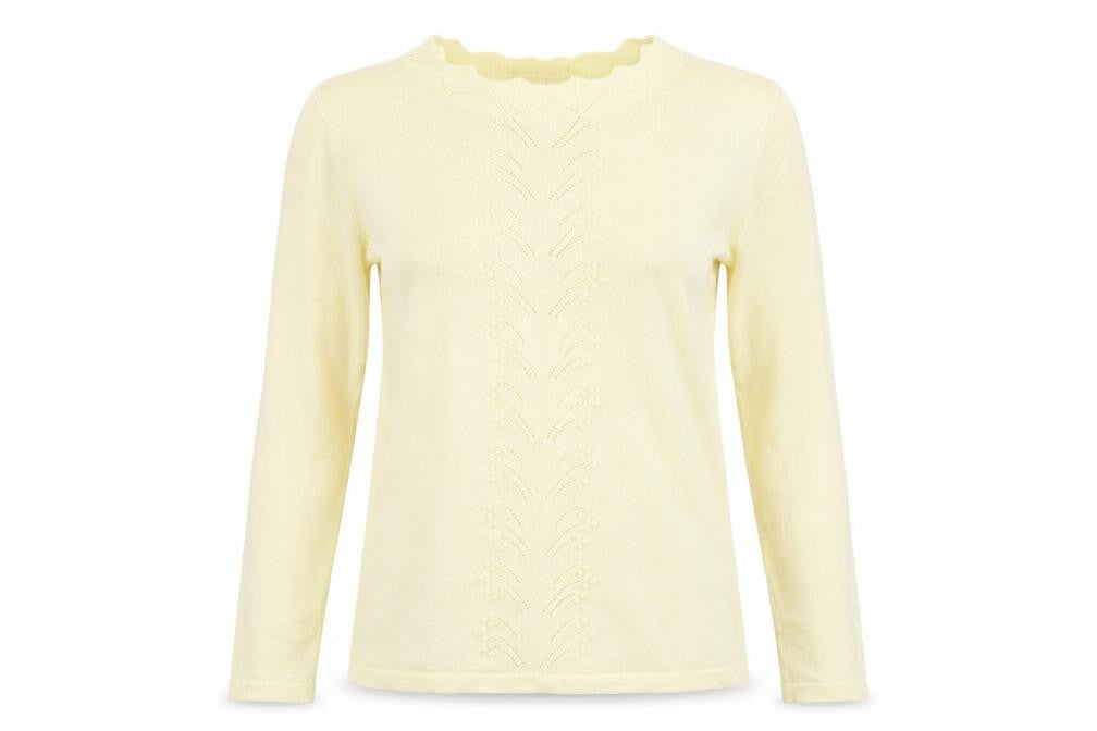 dorothy per Womens Yellow Striped Knit Pullover Jumper Size 8