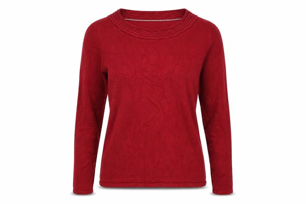 Bonmarché Womens Red  Knit Pullover Jumper Size XS