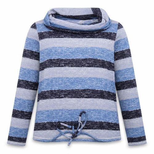 isw Womens Blue Striped Knit Pullover Jumper Size 10