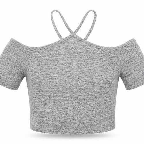 Miss Selfridge Womens Grey   Cropped Tank Size 6  - cold shoulder