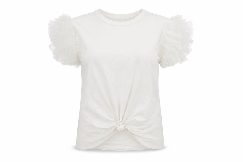 Yu & Me Womens White   Basic T-Shirt Size M