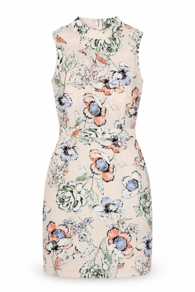 ASOS Womens Pink Floral  A-Line  Size 8