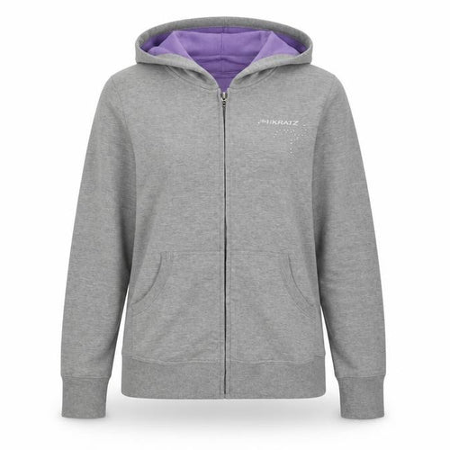 rinkratz Womens Grey   Full Zip Hoodie Size M