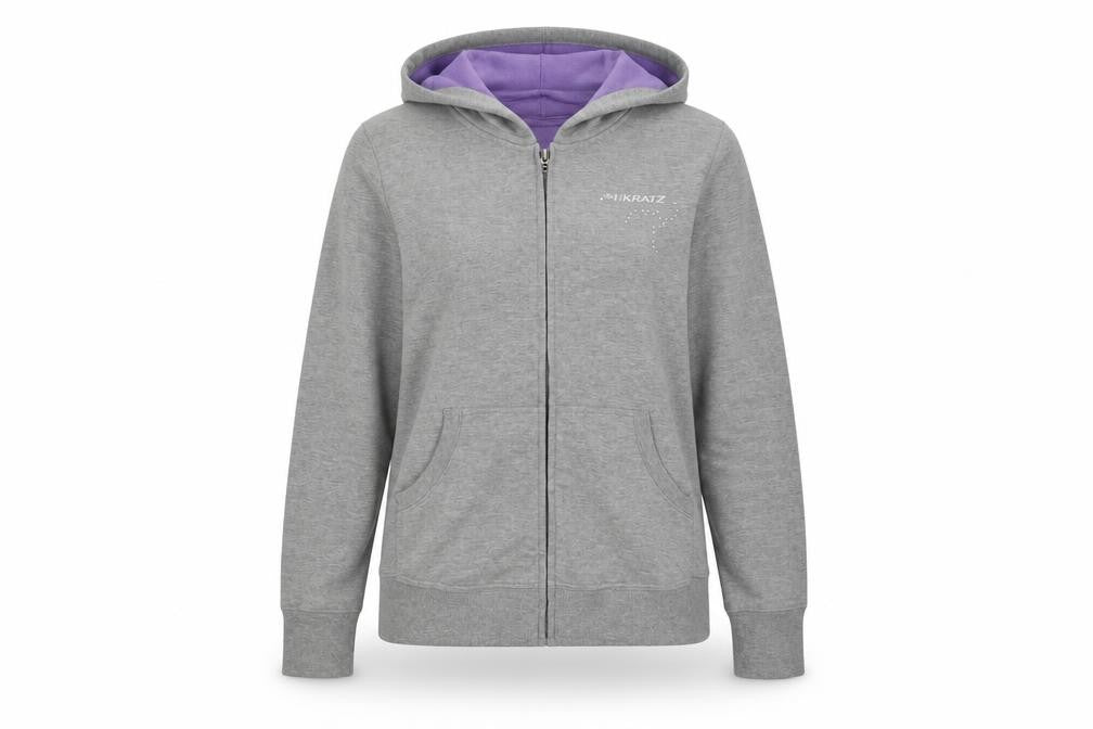 rinkratz Womens Grey   Full Zip Hoodie Size M