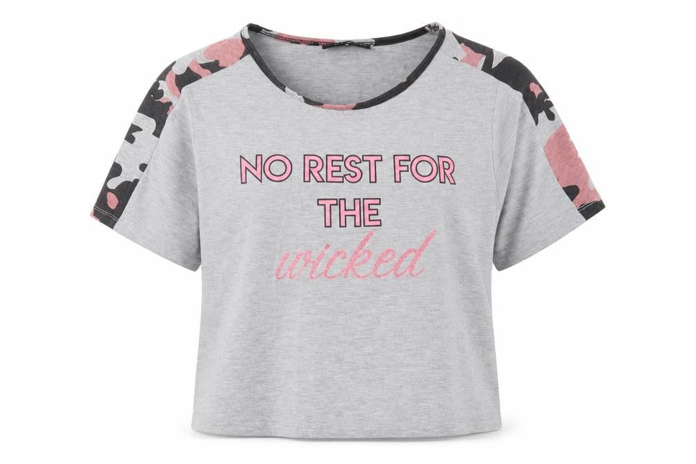 Select Womens Grey   Basic T-Shirt Size M