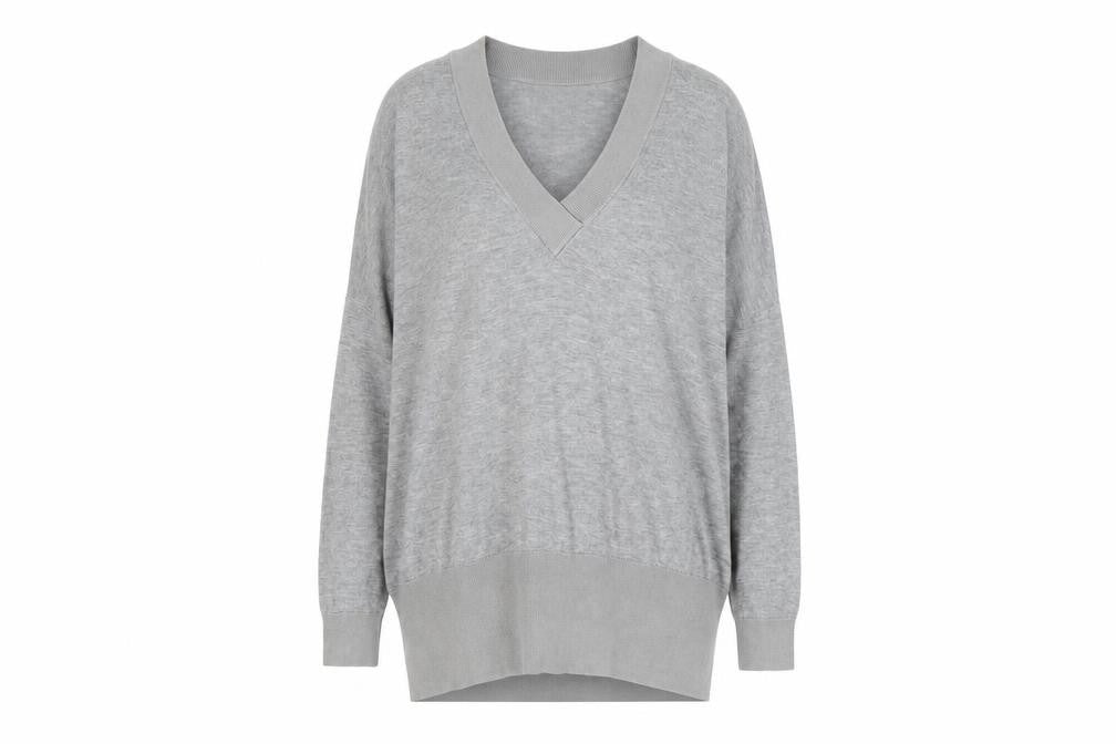 Topshop Womens Grey  Knit Pullover Jumper Size 8