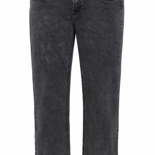 Easy Mens Black  Denim Straight Jeans  L30 in