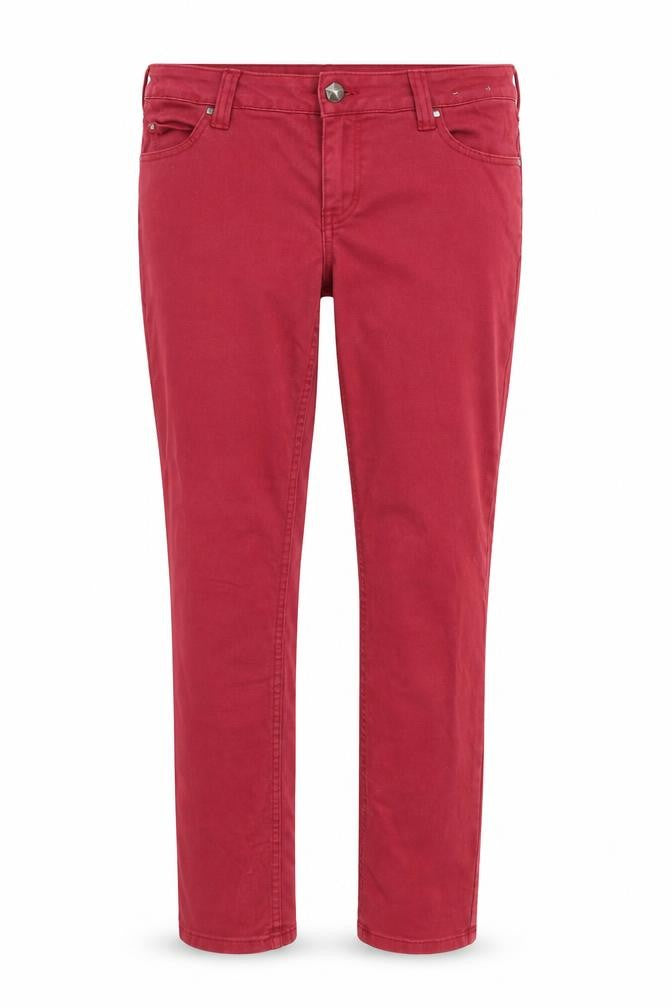 Dorothy Perkins Womens Red  Denim Skinny Jeans Size 8 L31 in