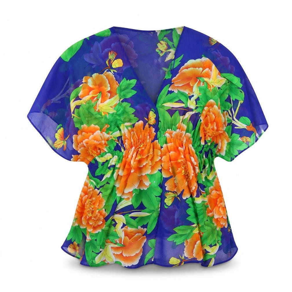 cameo rose Womens Multicoloured Floral  Basic Blouse Size 10
