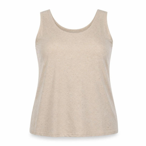 Redherring  Womens Beige Polka Dot  Basic Tank Size 16