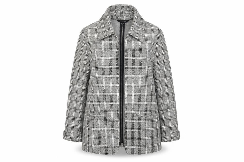 new look  Womens Black Check  Jacket  Size 10