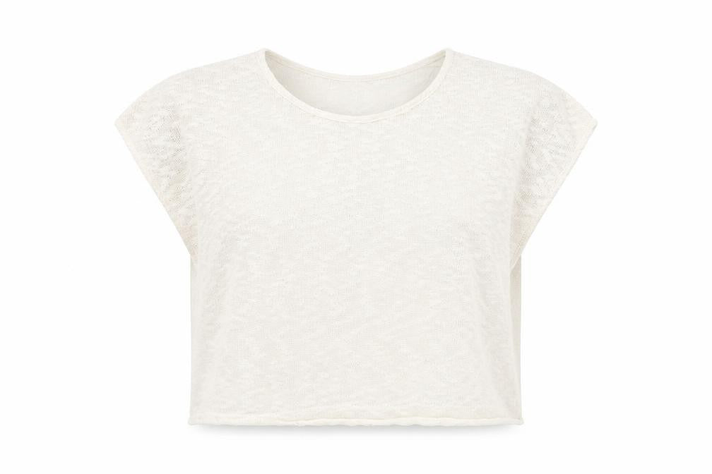 Front view of River Island women’s white jumper, size UK 10