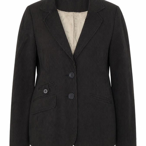 New Look Womens Black Striped  Jacket Suit Jacket Size 14